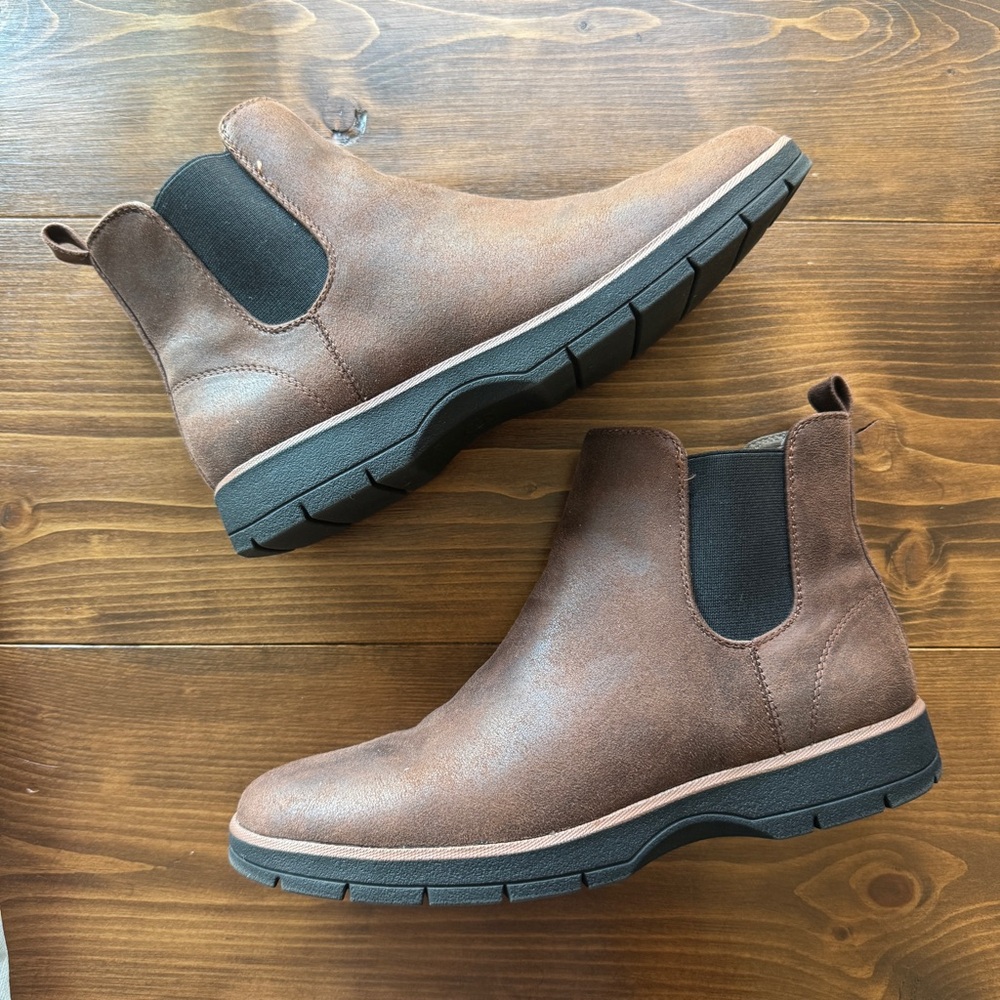 Dr. Scholl's Brown Slip-On Chelsea Booties - Picture 2 of 8